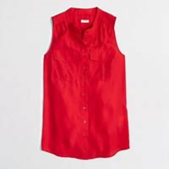 J.Crew Red Pocket Tank - Picture 2 of 8